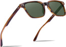 CARFIA Polarized Men's Sunglasses UV400 Protection Cool Man Shades CA5354 | 2. Stripe Frame Green Lens | Multicolor — 1