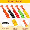Oqqlin 120 Pcs Emergency Whistle with Lanyard, Colorful Plastic Whistle Bulk