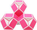 Mipartebo Magic Snake Cube Twist Puzzle 24 Wedges Large Size Pink — 5