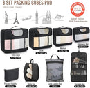 Veken 10 Set/8 Set Packing Cubes for Travel Essentials,Anti-Wrinkle Buckled…
