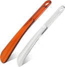 YIZIYAOH 2-Pack Plastic Shoe Horn | 9.05" Transparent and Brown — 1