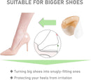VivoFoot 4 Pairs Anti-Slip Heel Grips for Shoes Too Big, Gel Heel Liners & Pads for Loose Shoes, Self-Adhesive Back of Heel Cushion Inserts, Heel Blister Protectors for Women & Men (Beige+Black) — 3