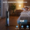 7L Smart Cool Mist Humidifier, App and Remote Control, 60-Hour, Black