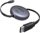 UGREEN 100W Retractable USB C Cable, Fast Charging, Black, 3.3ft 1