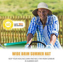 KOOLSOLY Safari Sun Hat with Neck Flap, UPF 50+, Wide Brim