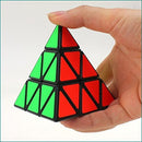 Pyramid Cube Speed Cube Glow in Dark Magic Speed Cube 3-D Brain Teasers IQ Puzzles for Kids and Adults (Black Background Sticker) — 5