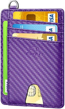 FurArt Slim Minimalist Wallet RFID Credit Card Holder for Men