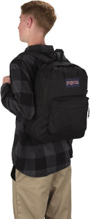 JanSport SuperBreak One Backpacks - Durable, Lightweight Bookbag with 1 Main Compartment, Front Utility Pocket with Built-in Organizer - Premium Backpack, Black | One Size — 4