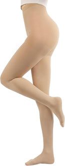 Mediven Comfort Women’s Open Toe 20–30 mmHg Compression Pantyhose | V Petite | Ebony — 7