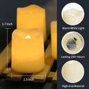 SHYMERY Flameless Votive Candles,Flameless Flickering Electric Fake Candle,24 Pack 200+Hour Battery Operated LED Tea Lights in Warm White for Wedding, Table, Halloween,Christmas Decorations 1.5"X1.7" | Pack of 24 — 4