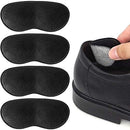 Dr.Foot Heel Grips for Men and Women, Self-Adhesive Heel Cushion Inserts Prevent Slipping, Rubbing, Blisters, Foot Pain, and Improve Shoe Fit - 2pairs + Extra 1 Shoe Horn (Black) — 2