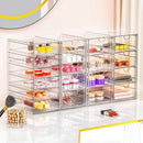 YFXCVSL Acrylic Makeup Organizer with 19 Drawers,Storage Drawer Organizer