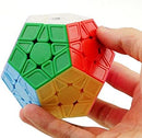 CuberSpeed Pentagonal Dodecahedron Megamin Sculpted Stickerless Magic Cube QiHeng S2 Stickerless Sculpted 12 Side Cube Dodecahedron Speed Cube — 4