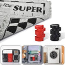 QuadPro 3 in 1 Giant Checkers Board Game & Tic Tac Toe Game Set