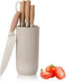 Knife Set, Wiztoynia 6-Piece Khaki Kitchen Knife Set for Home, Anti-Rust Non-stick Stainless Steel Sharp Chef Knife… — 1