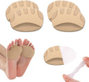 SooGree 2 Pairs Honeycomb Fabric Forefoot Pads Men Women Soft Metatarsal Foot Pads Soft Gel Ball of Foot Cushions for Pain Relief 1