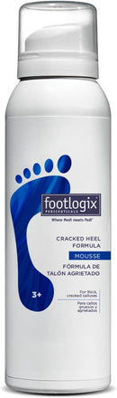 FOOTLOGIX Cracked Heel Formula Mousse 4.23 oz – Foot Care Mousse with Urea, Evening Primrose Oil & Co-Q10 | Dermal Infusion Technology | For Dry, Rough & Callused Feet | Non-Greasy, Unscented — 1