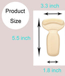 Heel Pads Inserts Grips for Shoe Slipping, 4 Pairs,Filler Improved Shoe Fit and Comfort Heel Protectors, Heel Cushions, Shoe Inserts for Loose Shoes. (Beige, T-Shaped) — 6