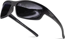 BEALER Polarized Sports Sunglasses for Men Lightweight TR90 Frame Sun Glasses Driving Cycling Fishing UV Protection Shades | Matte Black Frame/Grey Lens | 62 Millimeters — 1