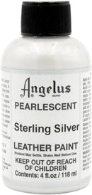Angelus 4 oz Leather Paint, Sterling Silver — 1