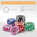 AIBETOMG Poker Chips with Numbers,11 Gram Poker Chips Set,300Pcs