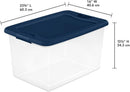 Sterilite Color Program, Large Clear Plastic Storage, 64 Quart, 6-Pack — 3