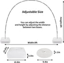 RUBFAC Balloon Arch Kit, 8ft Tall & 9ft Wide Adjustable Balloon Arch Frame Stand with 2 PVC Bases,2 Water Fillable Bags, 50pcs Balloon Clips for Wedding Party Baby Shower Supplies Christmas Decoration — 3