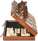 ELONGDI 15" Wooden Chess Set with Magnetic Pieces - Extra Queens - Folding…