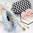 PAZIMIIK Checkered Makeup Bag for Purse Portable Zipper Make Up Pouch Small…