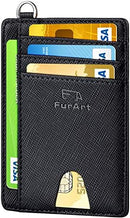 FurArt Slim Minimalist Wallet RFID Credit Card Holder for Men