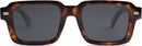SOJOS Big Trendy Square Polarized Sunglasses Womens Mens, Retro Large Chunky Oversized Rectangle Shades SJ2345 | Brown Tortoise/Grey — 2