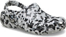 Crocs Unisex Adult Classic Marbled Tie-dye Clogs – Black/White Confetti — 2