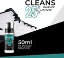 Terragon Kinetic Cleanse Shoe Cleaning Kit with Electric Shoe Cleaner Brush - Hyper Cleanse Remove Tough Stains from Leather, Nubuck, Fabric Shoes - Bonus Shoe Cube for Soles, Color-safe, Solvent-free — 4