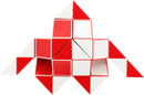Mipartebo Magic Snake Cube Twist Puzzle 48 Wedges Large Size Red — 1