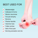Metatarsal Pads for Women or Men, Self-Adhesive Comfort Ball of Foot Cushions, Felt Pads,White, 10 Pack (10) 2