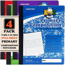 Mintra Office Primary Ruled Composition Books (Primary Ruled - Pastel - Full Sheet, 4 Pack) — 3