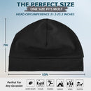 Headshion 100% Cotton Skull Caps Beanie Sleeping Hats for Men Women - 4 Black & Grey & Black & White — 4