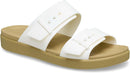 Crocs Women's Brooklyn Buckle Low Sandals – Chalk/Tan — 6