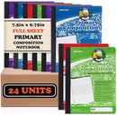Mintra Office Primary Ruled Composition Books (Primary Ruled - Pastel - Full Sheet, 4 Pack) — 7