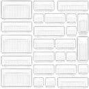 Vtopmart 25 PCS Clear Plastic Drawer Organizers Set, 4-Size Versatile Bathroom…