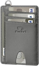 FurArt Slim Minimalist Wallet RFID Credit Card Holder for Men