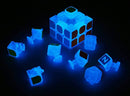 3x3 Blue Fluorescent Speed Cube Glow in Dark Magic Speed Cube 3-D Brain Teasers IQ Puzzles for Kids and Adults (3x3 Blue Fluorescent) — 3