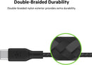 Belkin USB C to C 100W Braided Cable, 6.6ft, iPhone Charger Cord 4