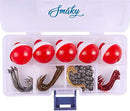 Smaky Fishing Hooks Bobbers - Tackle Kit, 80 Pcs