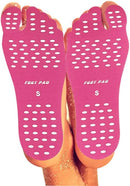 Beach Foot Pads Barefoot 6 Packs for Barefoot Lovers, Invisible Adhesive Stick on Feet Pad Soles for Beach, Swimming Pool, Spa, Hot Sand, Walking, Water Sport Party. (S-6Packs) 5