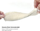Premium Sheepskin Replacement Insoles for Women & Men, Thick Fluffy Fleece Wool Inserts for Slippers,Boots (Women 9 / Men 7) — 2