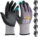 TitanFlex Work Gloves, MicroFoam Nitrile Coated, Seamless Knit Nylon