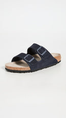 Birkenstock Women's Arizona Soft Footbed Leather Sandals – Midnight — 2