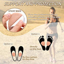 Syhood 40 Pcs Metatarsal Foot Pads, 1/4 Inch Felt,Skin Color,Flat 8
