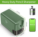 AFMAT Electric Pencil Sharpener for Classroom, Heavy Duty Colored Pencil Sharpener for 6.5-8mm Pencils, Plug in Pencil Sharpeners w/Upgraded Helical Blade (10000 Sharpenings), UL Listed, PS105 | Green — 5